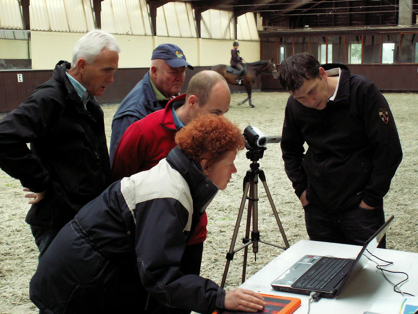 attentive audience during analysis of measurements